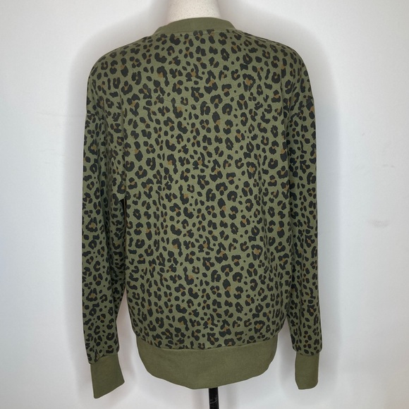 DJAB green leopard print sweater SIZE MD - Picture 5 of 9